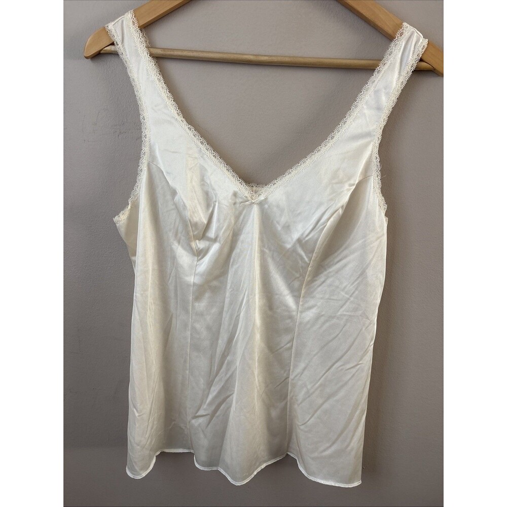 Lorraine Women’s Beige Slip Top Size 38 Lingerie Camisole Vintage